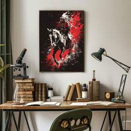 Warrior On Horseback Poster