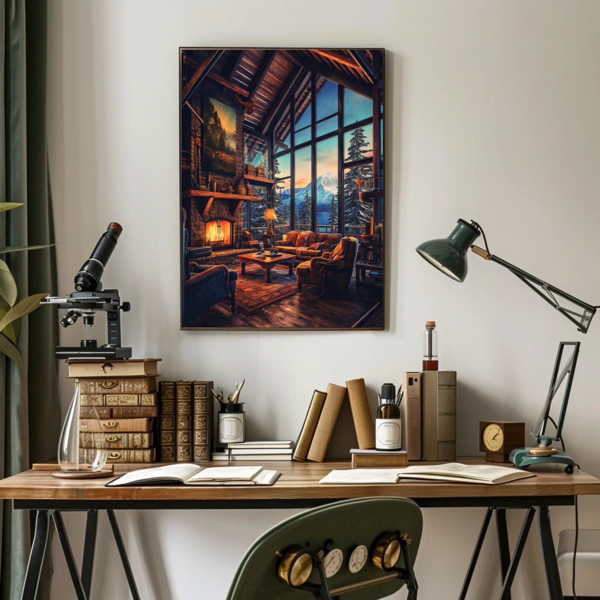 Cozy Mountain Retreat Poster