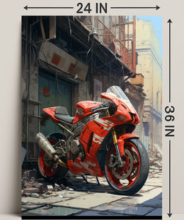 Urban Motorcycle Dream Poster PosterGoat