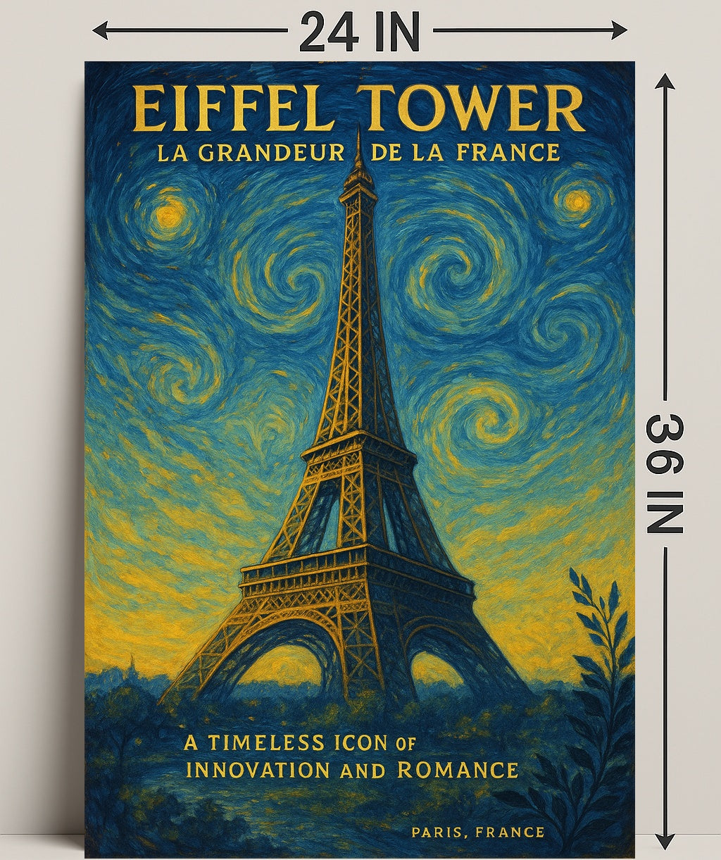 Eiffel Tower La Grandeur De La France Poster