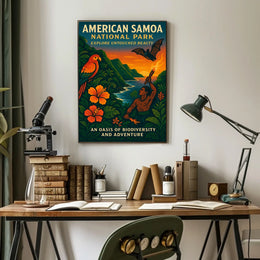 American Samoa Adventure National Park Poster