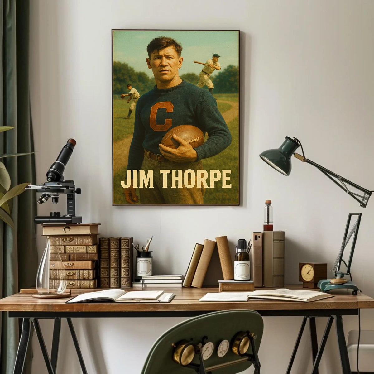 Jim Thorpe Legendary Athlete Poster