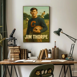 Jim Thorpe Legendary Athlete Poster