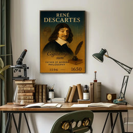 René Descartes Father Of Modern Poster