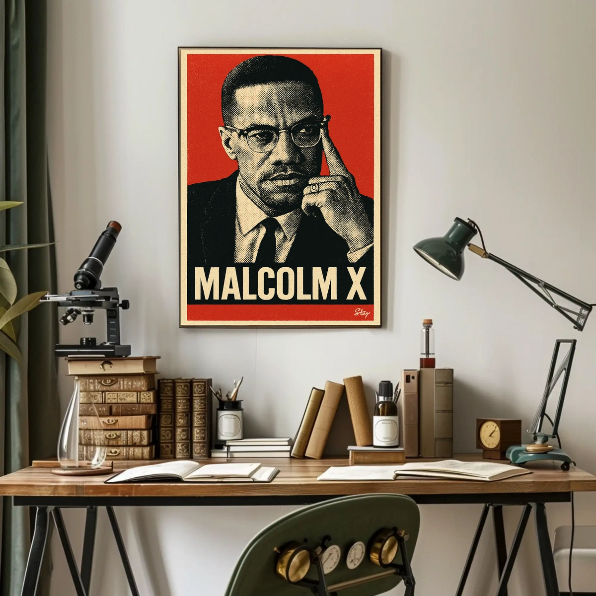 Malcolm X Iconic Leader Poster