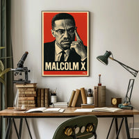 Malcolm X Iconic Leader Poster