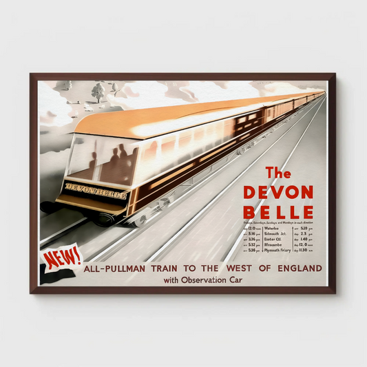 The Devon Belle Train Poster