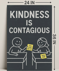 Kindness is Contagious Poster PosterGoat
