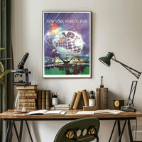 New York World Fair Travel Poster Retro Wall Art For Home