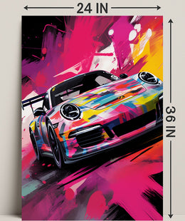 Vibrant Speed Poster