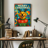 Merry Christmas Canine Poster