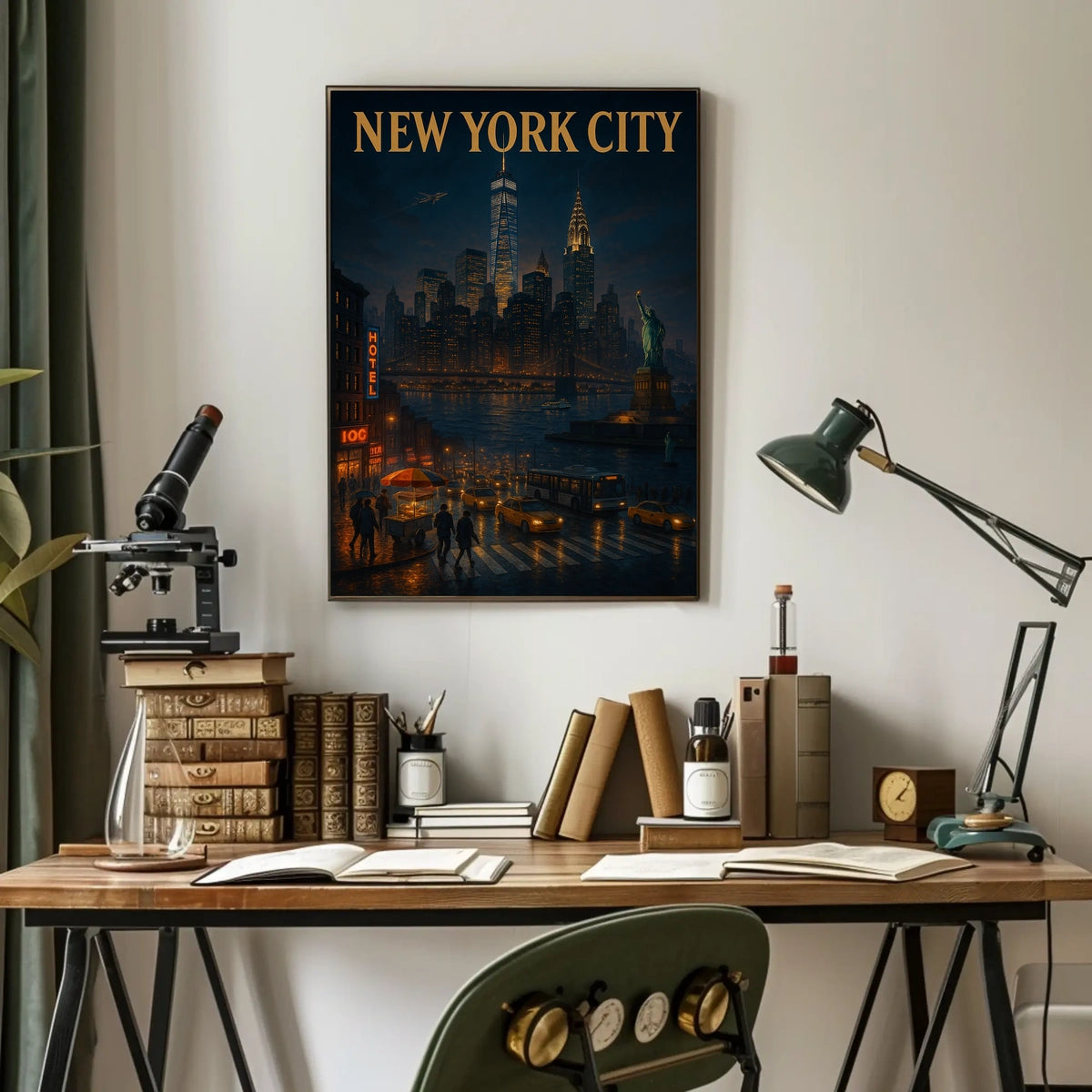 New York City Nightscape Poster