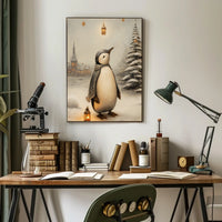 Winter Wonderland Penguin Poster