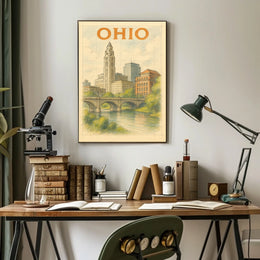 Ohio Cityscape Poster