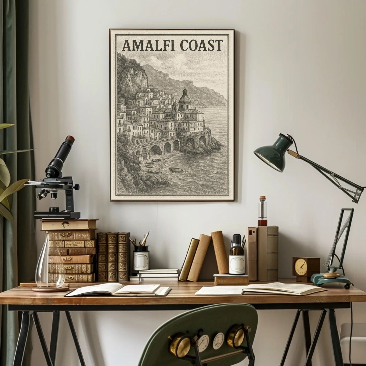 Amalfi Coast Poster Wall Art For Home Decor 18x24 Print