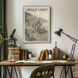 Amalfi Coast Poster Wall Art For Home Decor 18x24 Print