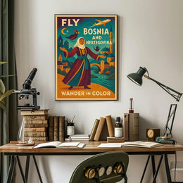 Bosnia Travel Adventure Poster PosterGoat
