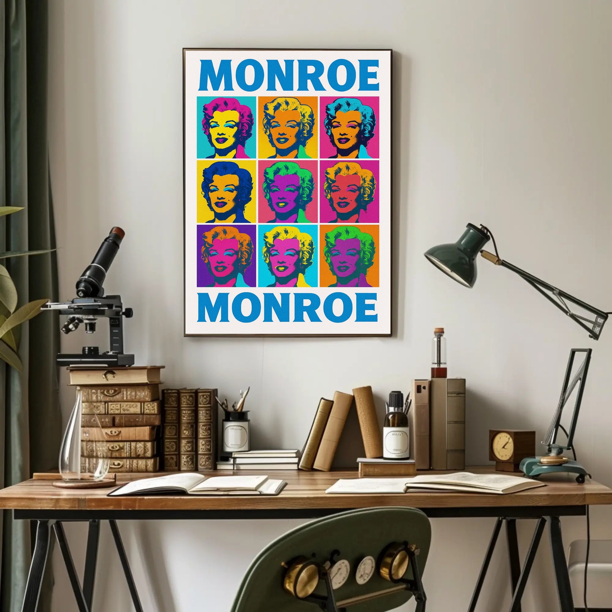 Monroe Pop Art Tribute Poster PosterGoat