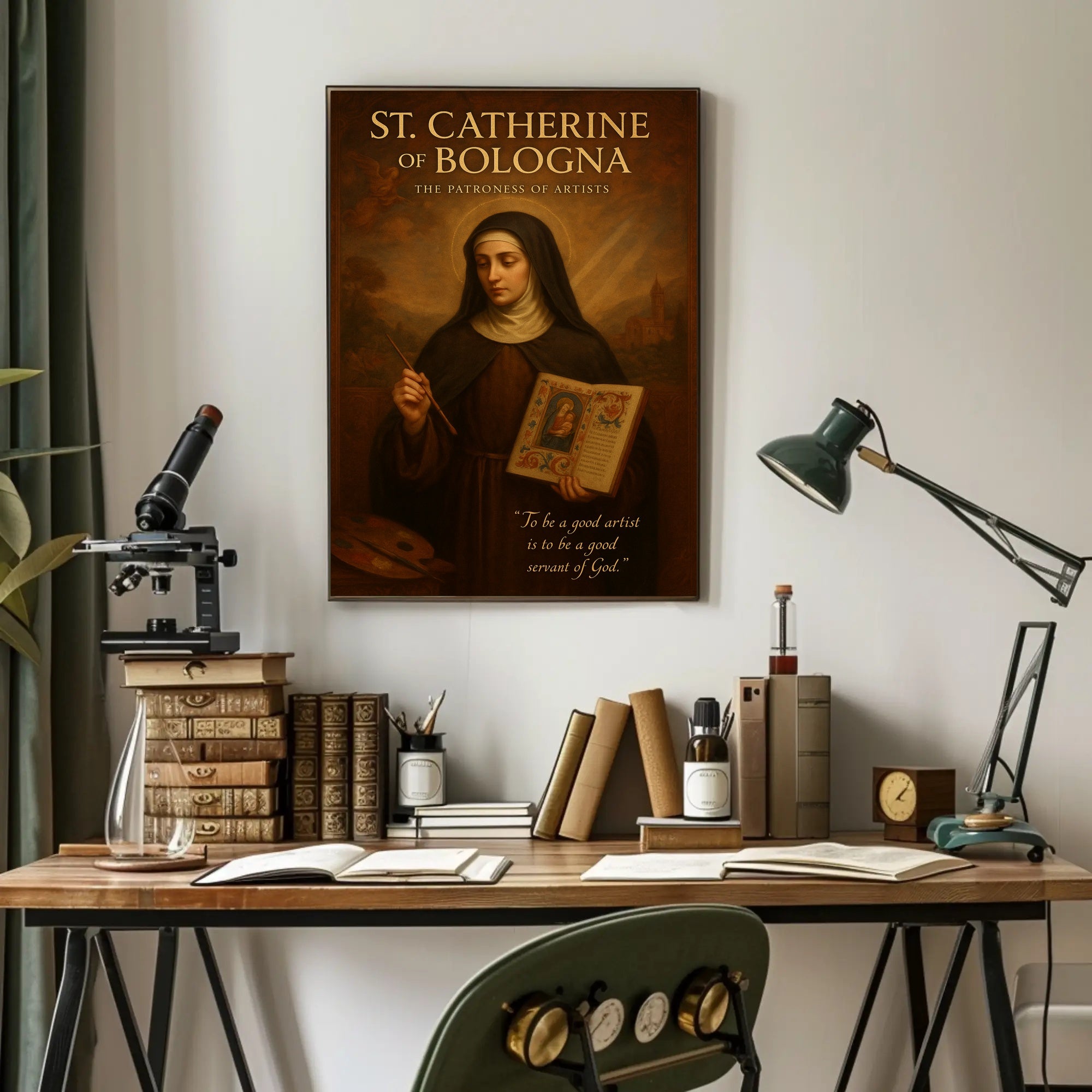St. Catherine Of Bologna The Patroness Poster