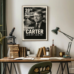 Jimmy Carter 39th President of the United States Digital Montaje Poster