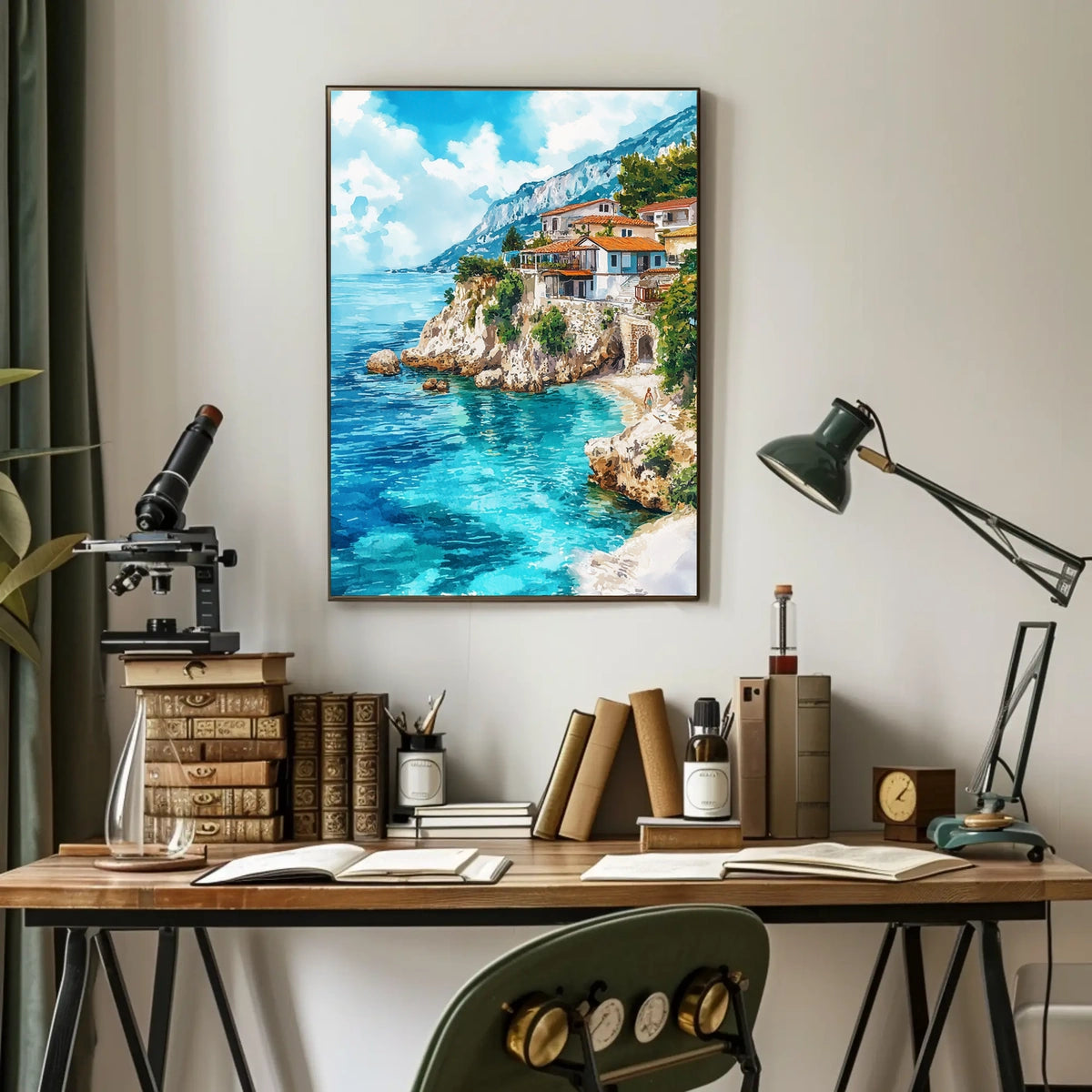 Albania Albanian Riviera Coastal View Poster