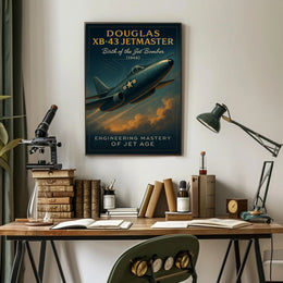 Douglas XB-43 Jetmaster Vintage Aviation Poster