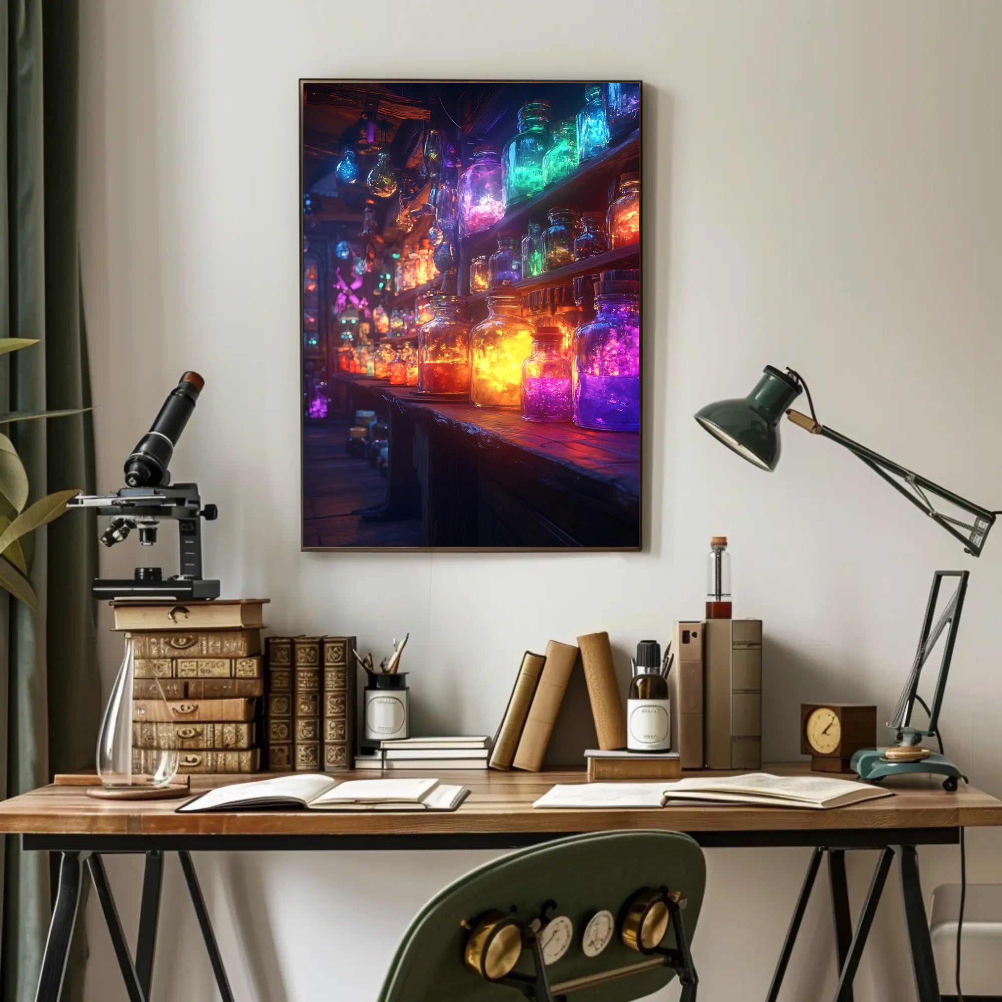 Magical Potion Laboratory with Fantastical Mystical Charm Fantasy Poster