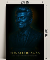 Ronald Reagan Vintage Poster Wall Art PosterGoat