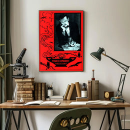 Vintage Magician Poster with Mystical Elements - Pop Culture Poster