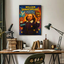William Shakespeare – English Poet, Playwright, and Actor Poster PosterGoat