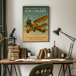 Naval Aircraft Factory N3N Canary Poster