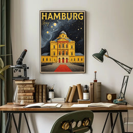 Hamburg Nightscape Poster