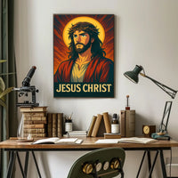 Jesus Christ Iconic Representation Poster