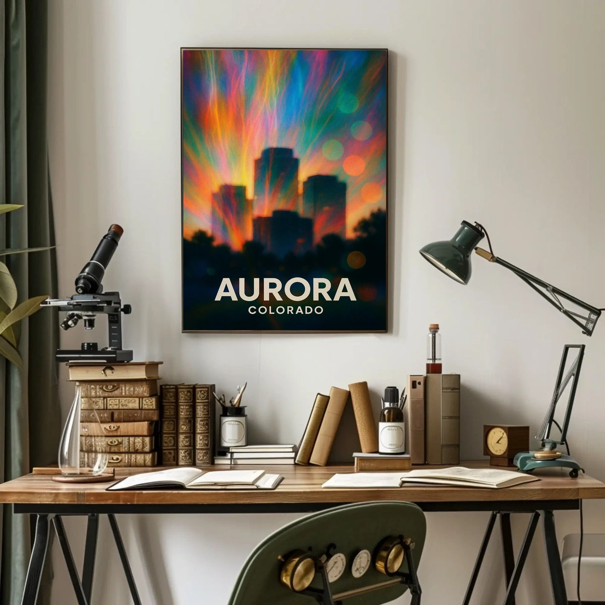 Aurora Colorado Scenic Travel Photography Realism Poster