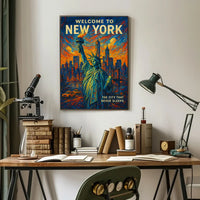 New York Cityscape Art Print - Urban or Cityscape Poster PosterGoat