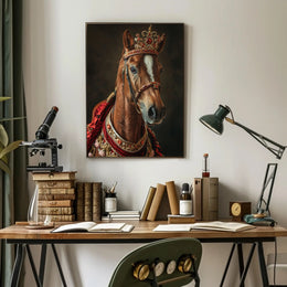 Regal Equine Elegance Art Print Poster for Home Decor PosterGoat