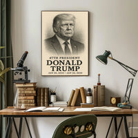 Donald Trump 47th President Pop Art Patriot Poster