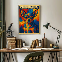 Colorful Chihuahua Art Poster