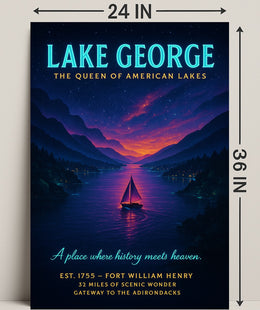 Lake George The Queen of American Lakes Poster PosterGoat