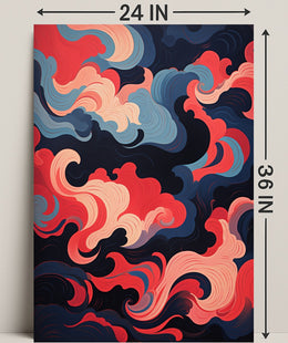 Abstract Swirls Of Color Abstract Poster