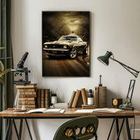 Classic Muscle on the Open Road Poster PosterGoat