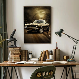 Classic Muscle on the Open Road Poster PosterGoat