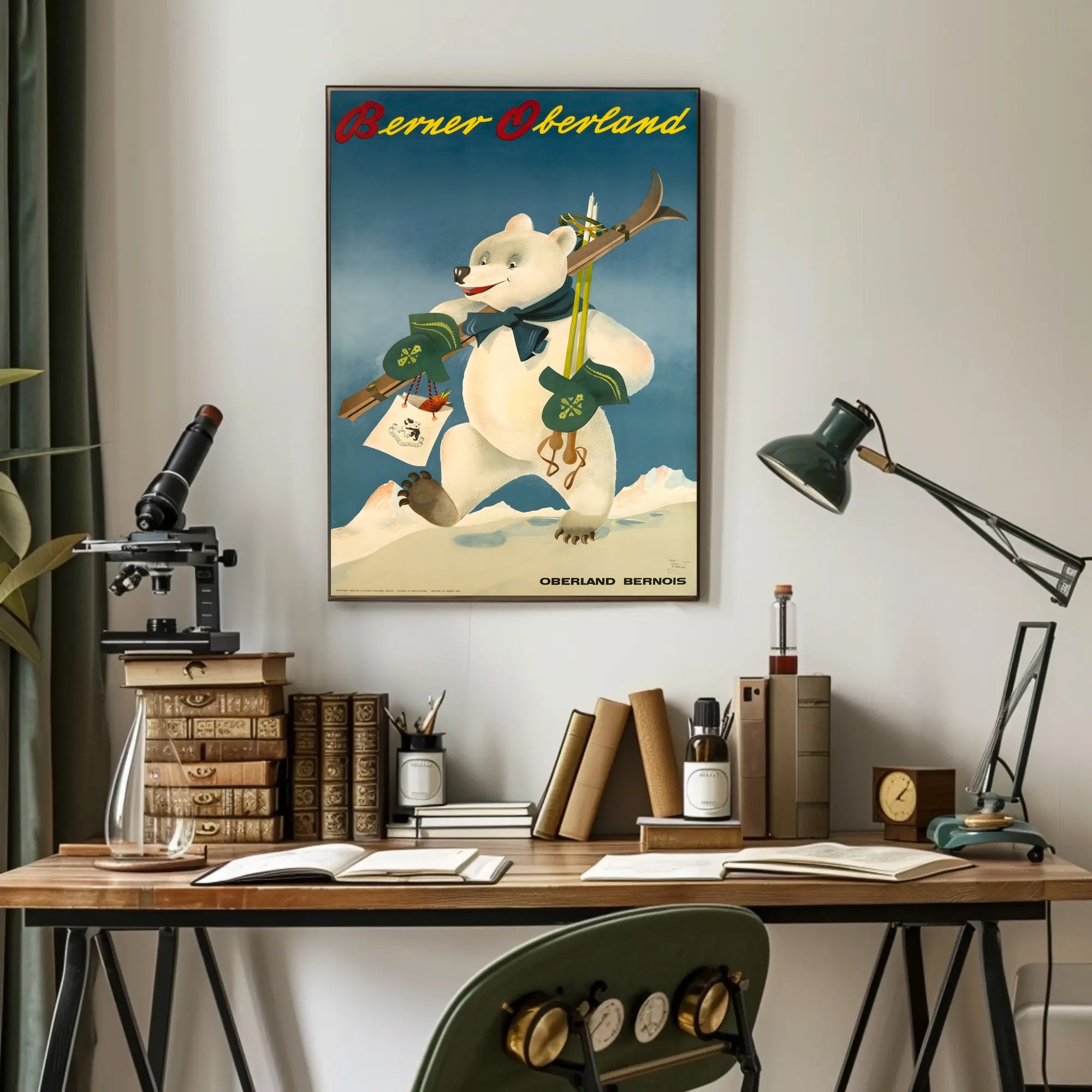 Berner Oberland Winter Adventure Poster PosterGoat