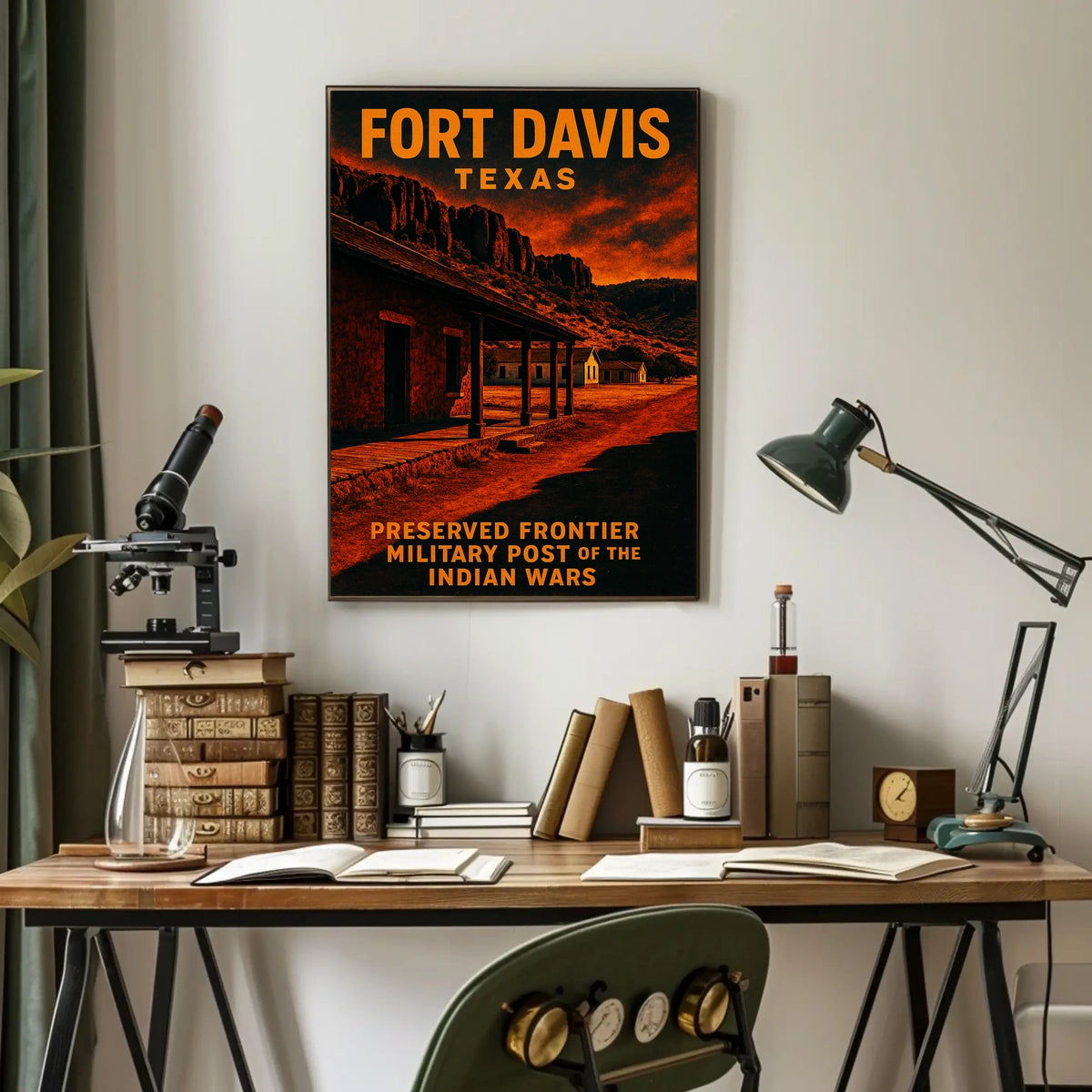 Fort Davis, Texas Preserved Frontier Poster