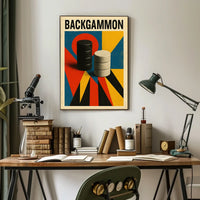 Backgammon Art Poster