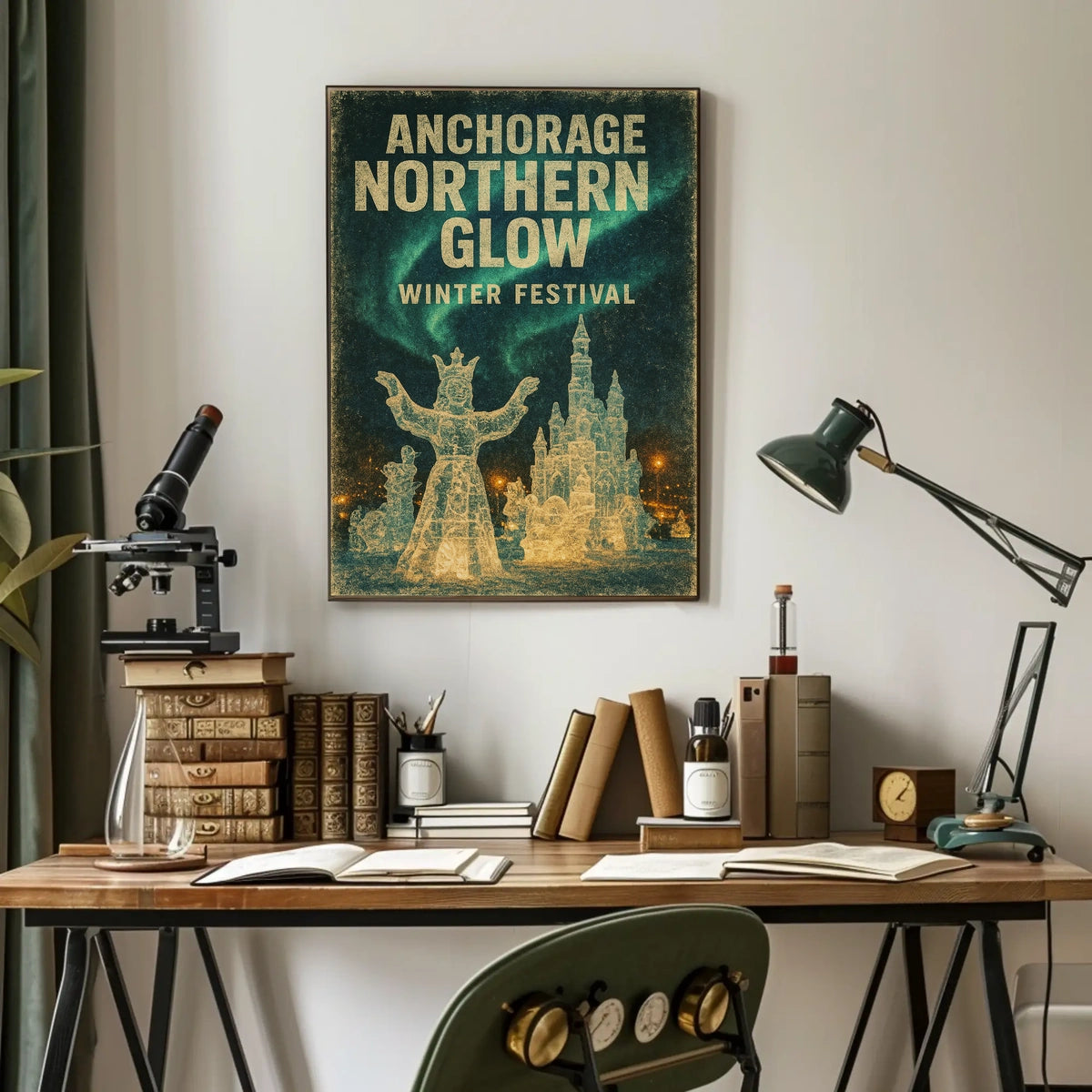 Anchorage Northern Glow Winter Festival Poster