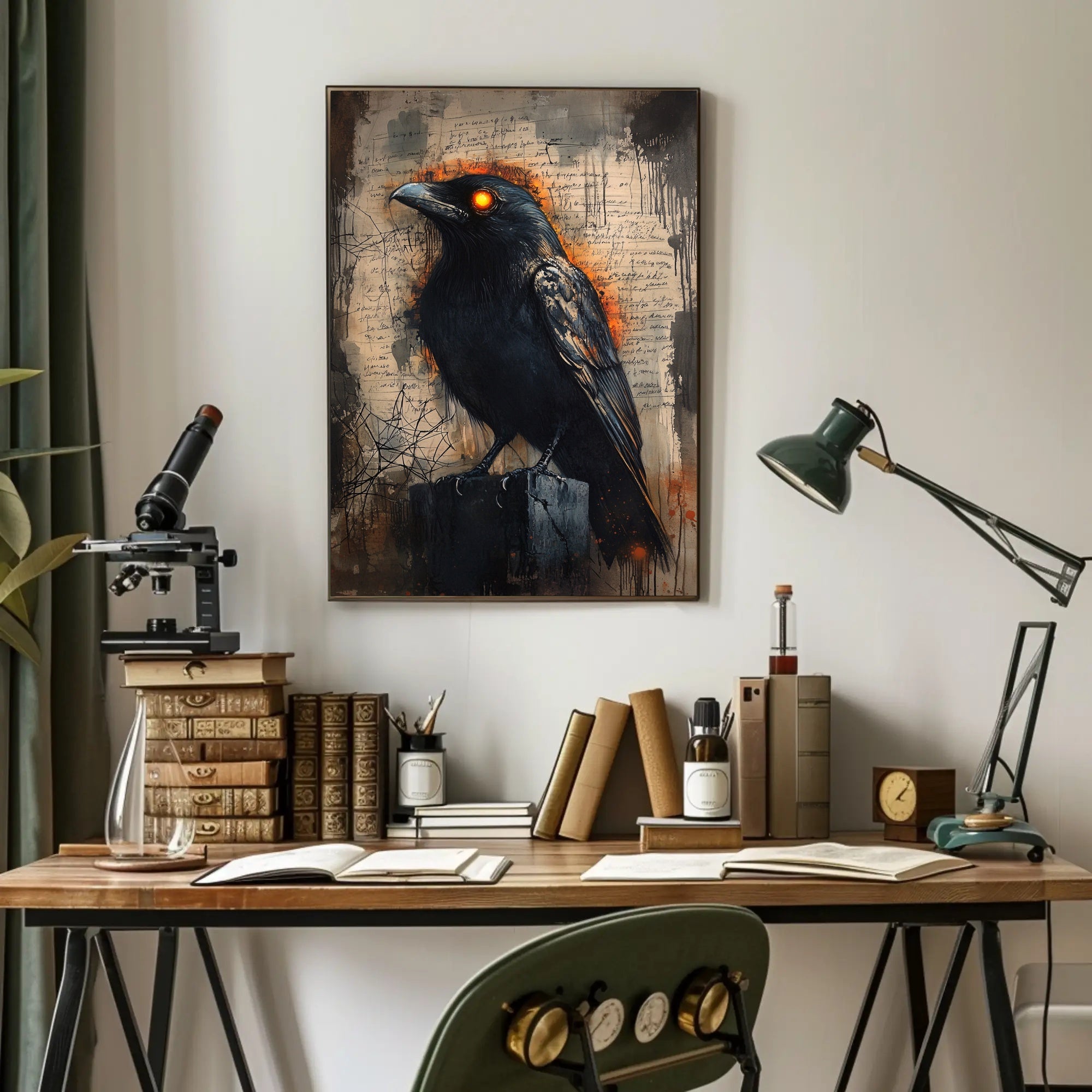 The Enigmatic Raven Poster