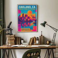 Oakland, Ca Bright Side Of The Bay Poster