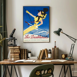 Les Diablerets Ski Resort Poster PosterGoat