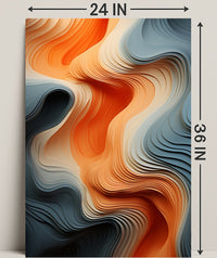 Fluid Waves Of Color Poster PosterGoat